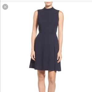 Everleigh Mock Woven Fit & Flare Dress